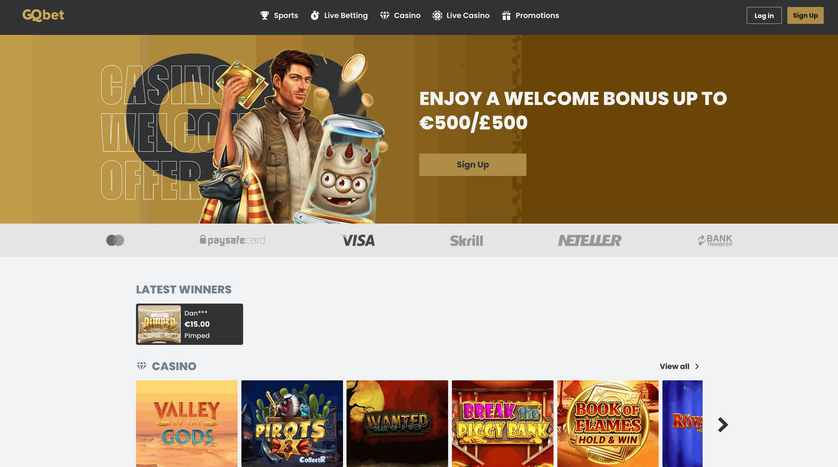 GQBet European online casino